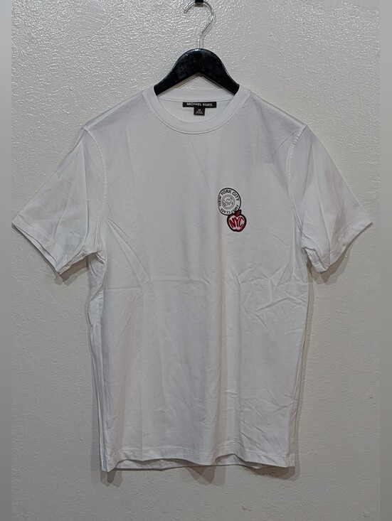 Michael Kors Other - Michael Kors White Short Sleeve Tee with Red NYC Patch